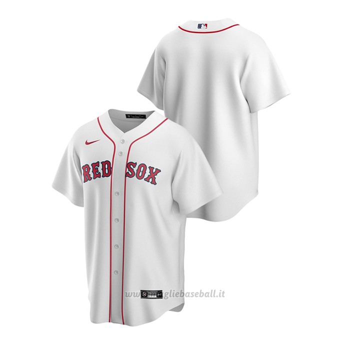 Maglia Baseball Uomo Boston Red Sox Replica Primera Bianco